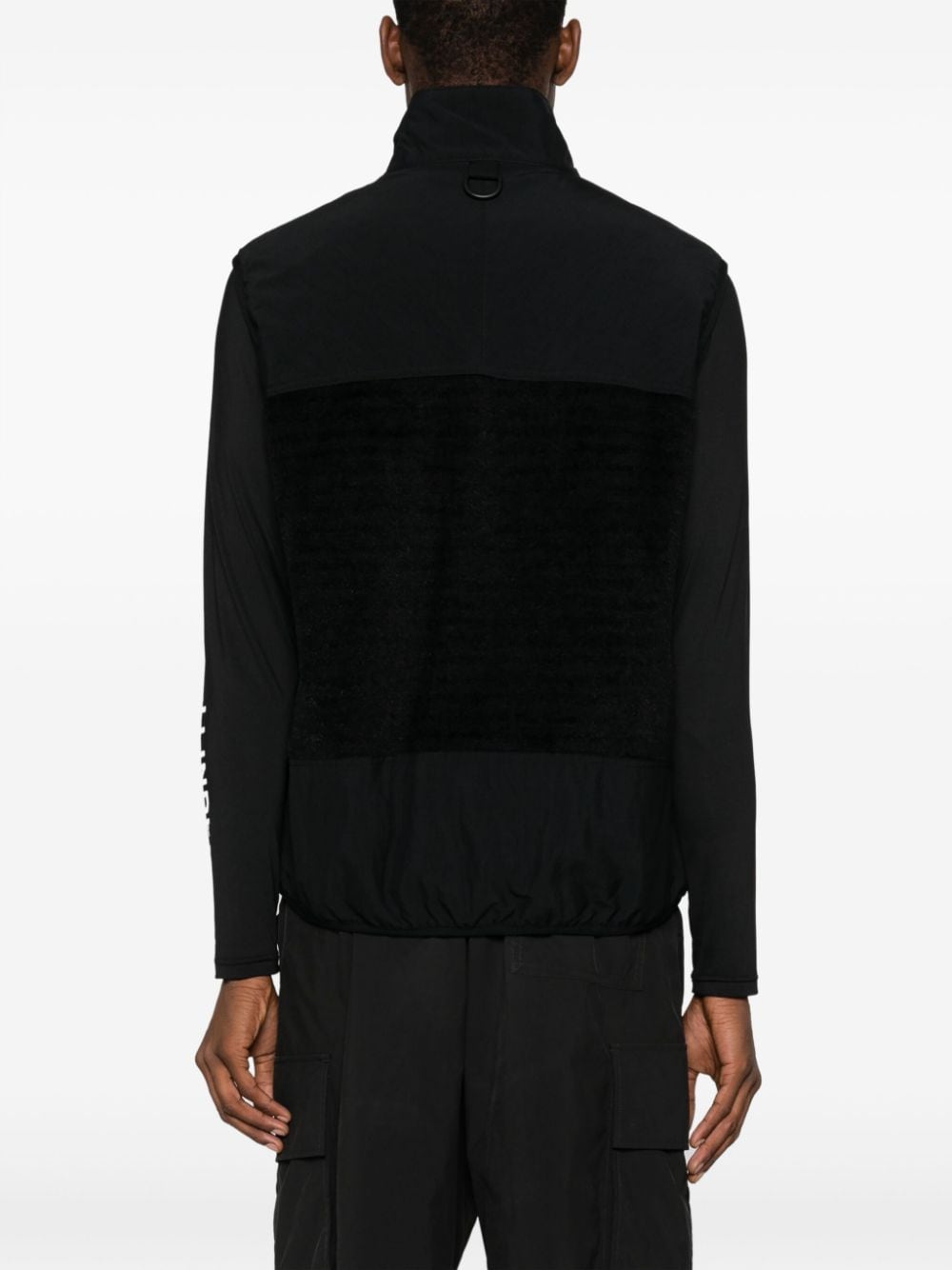 Shop Comme Des Garçons Homme Deux Zip-up Panelled Waistcoat In Black