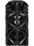 Philipp Plein Hexagon logo-plaque padded gilet - Black