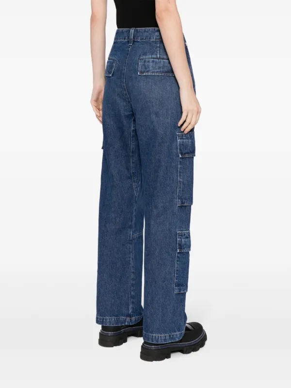 【関税込み】Citizens of Humanity ブルー Delena ジーンズ Citizens Of Humanity Delena high-waisted Cargo Jeans | Blue