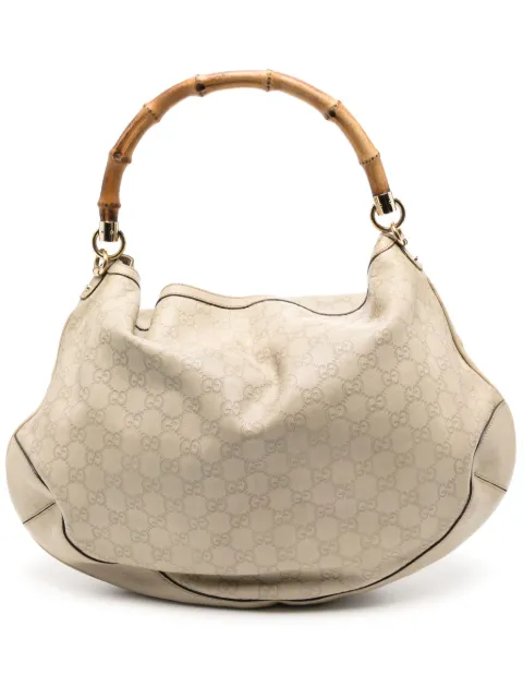 Gucci Pre-Owned bamboo-handle GG handbag