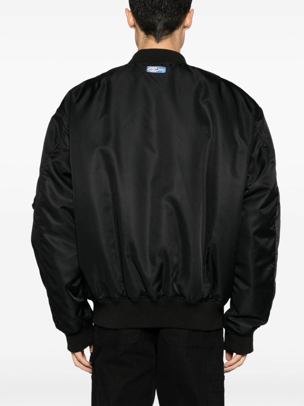 Shop Heron Preston Ex-ray Logo-print Bomber Jacket In Black