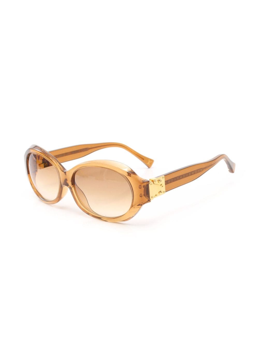 Louis Vuitton 2008 pre-owned Spson Ron round-frame sunglasses - Bruin