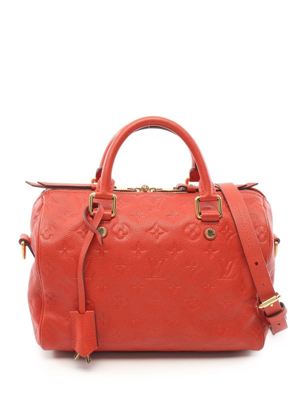 Pre-owned Louis Vuitton 2012  Speedy 25 Two-way Handbag In Red