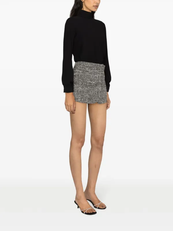 ワンピース COPERNI Women Mid Skirts COPR155F3004BLK Black Wraparound Skirt – Coperni