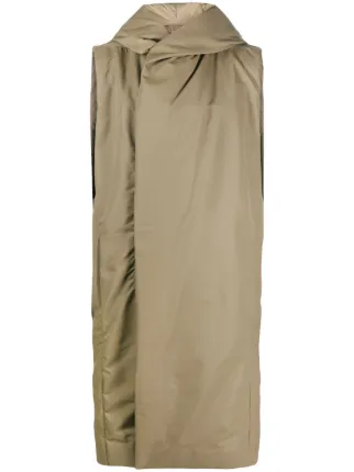 Rick Owens ノースリーブ パデッドコート | グリーン | FARFETCH JP