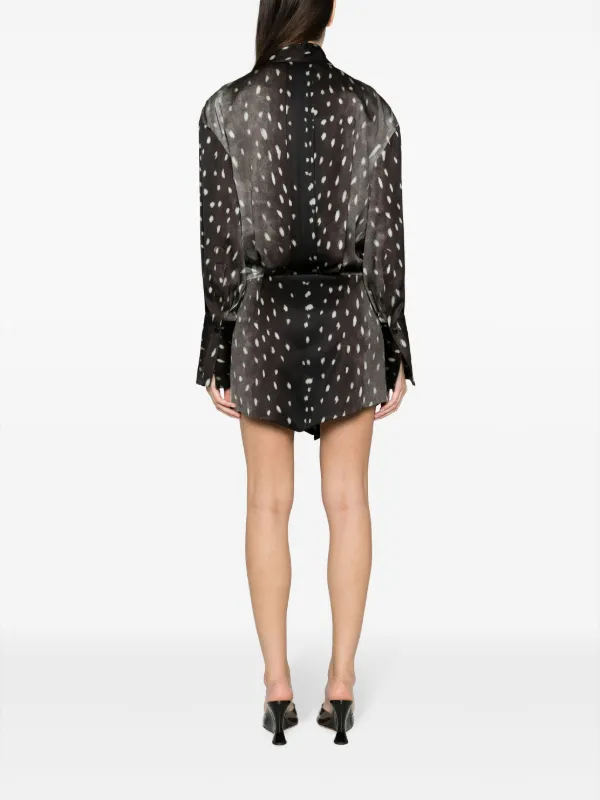 Attico polka dot dress sale