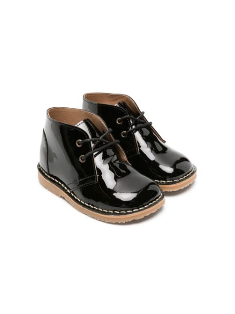 Konges Sløjd Chaton patent leather ankle boots