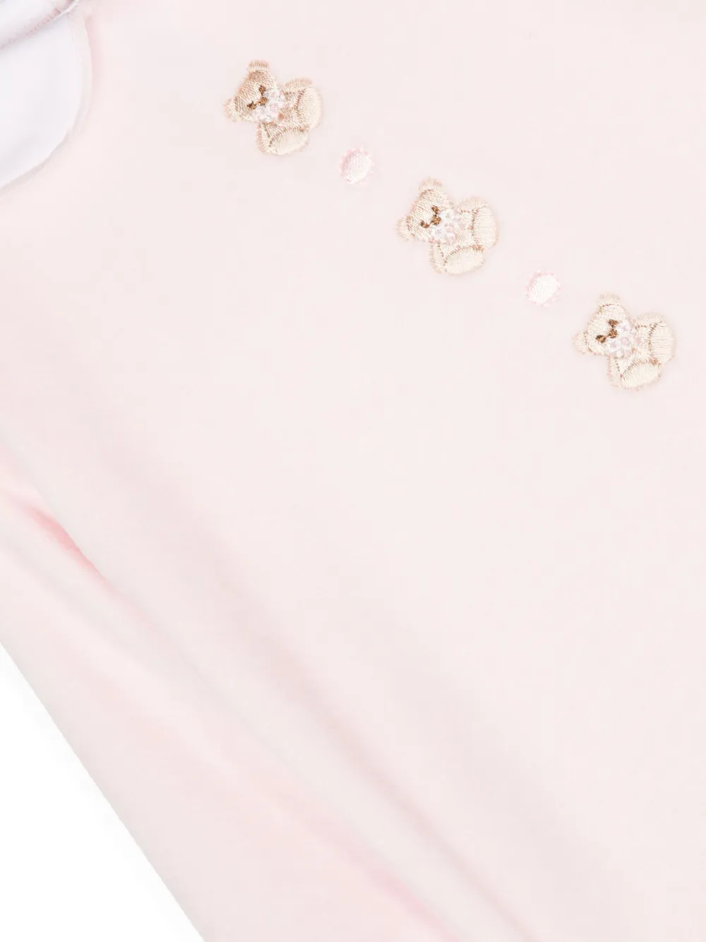 Siola Bear-embroidered Long-sleeve Tracksuit In Pink