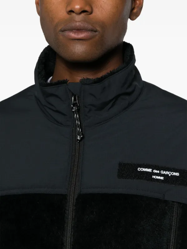 Comme Des Garçons Homme zip-up Panelled Jacket - Farfetch