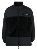 Comme des Garçons Homme Sherpa logo-patch jacket - Black