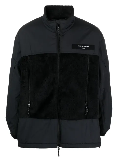 Comme des Garçons Homme Sherpa logo-patch jacket 
