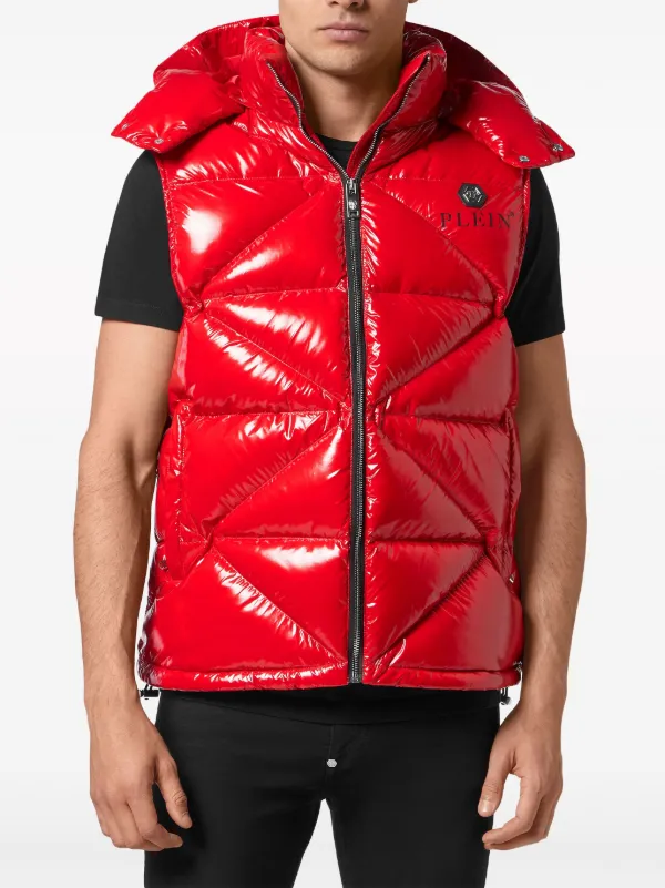 Philipp Plein パデッドベスト | レッド | FARFETCH JP