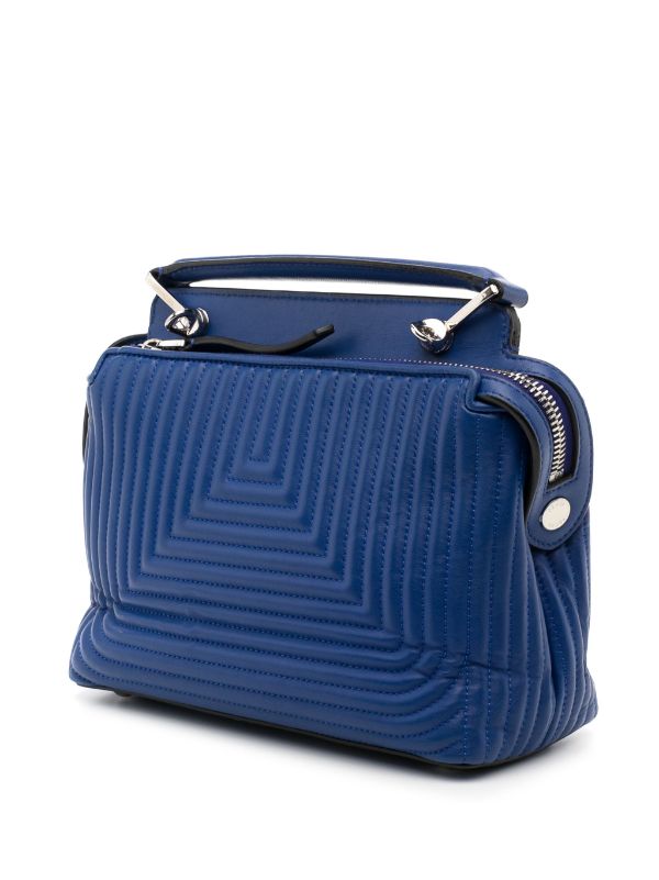 Fendi Pre Owned DotCom two way Bag Blue FARFETCH IE