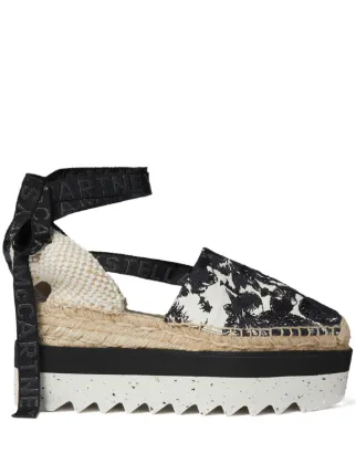 【Stella McCartney】 Gaia Platform Espadrilles 厚底 Gaia platform espadrilles in pink - Stella Mc Cartney