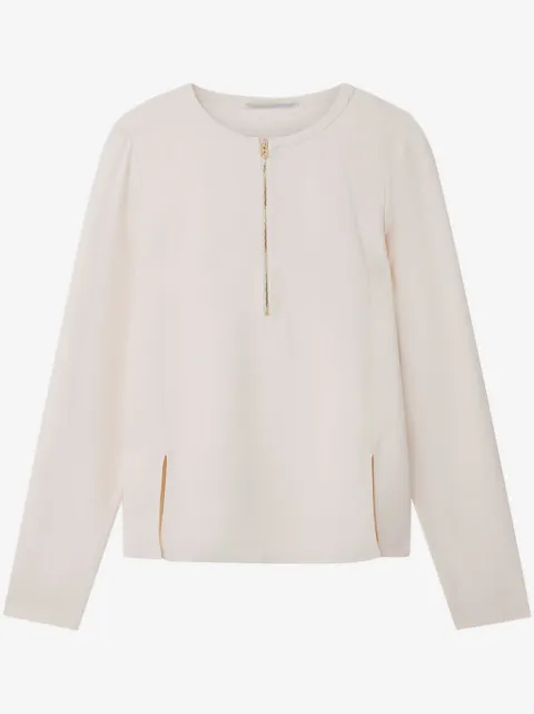 Stella McCartney Blusa Arlesa com fenda dupla