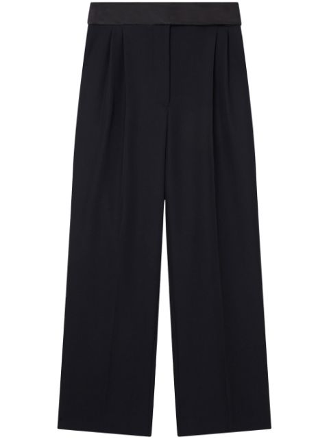 Stella McCartney wide-leg tuxedo wool trousers Women