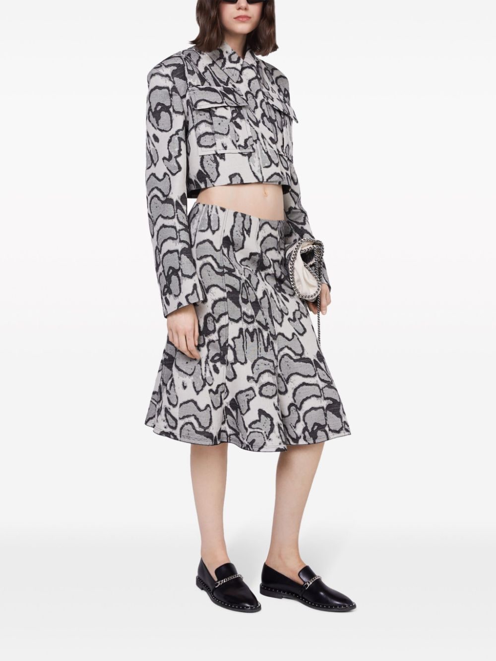 Stella McCartney Rok met jacquard Grijs