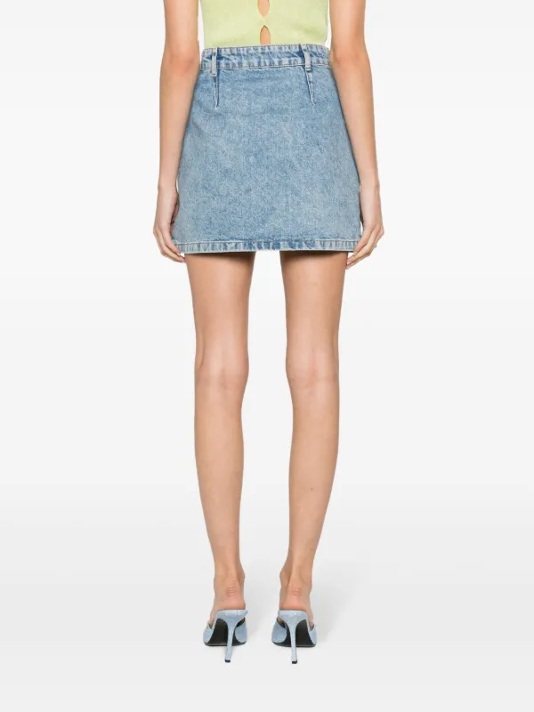 【関税&送料込】Moschino Jeans Mini Skirt MOSCHINO JEANS Panelled Denim Mini Skirt | Blue | FARFETCH