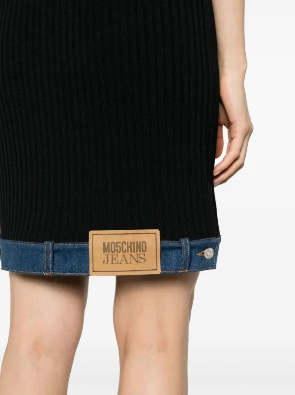 ワンピース Moschino Jeans Ribbed Dress Stretch cotton dress Moschino Jeans | Moschino