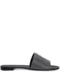 Giuseppe Zanotti Shirley leather slides - Grey