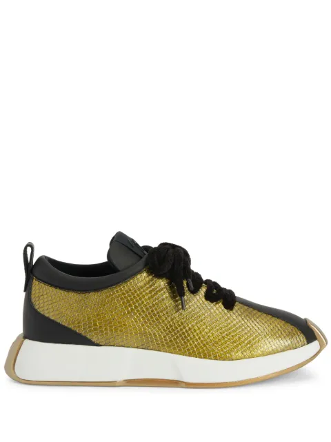 Giuseppe Zanotti tenis Ferox con efecto de piel de serpiente