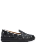 Giuseppe Zanotti Tim logo-lettering loafers - Black