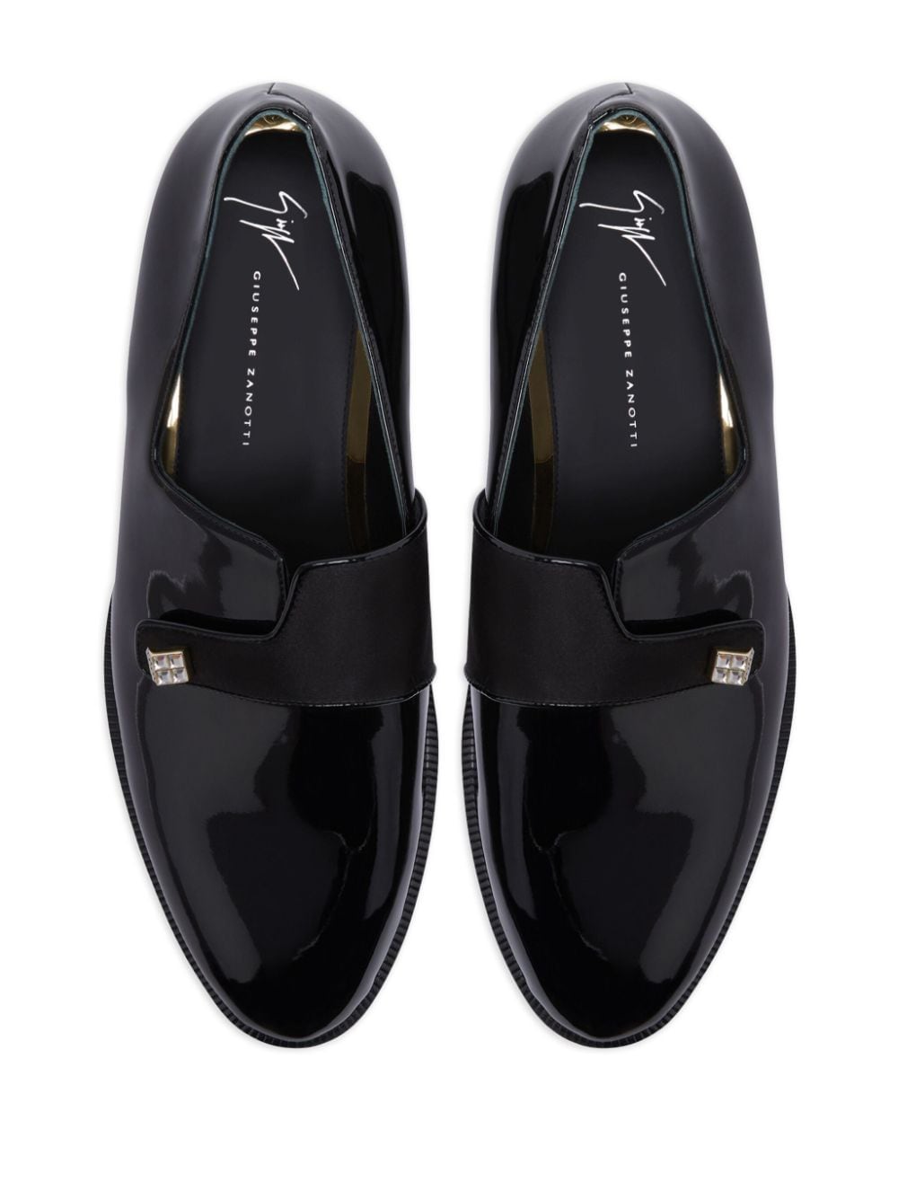 Shop Giuseppe Zanotti Marty Leather Loafers In Black