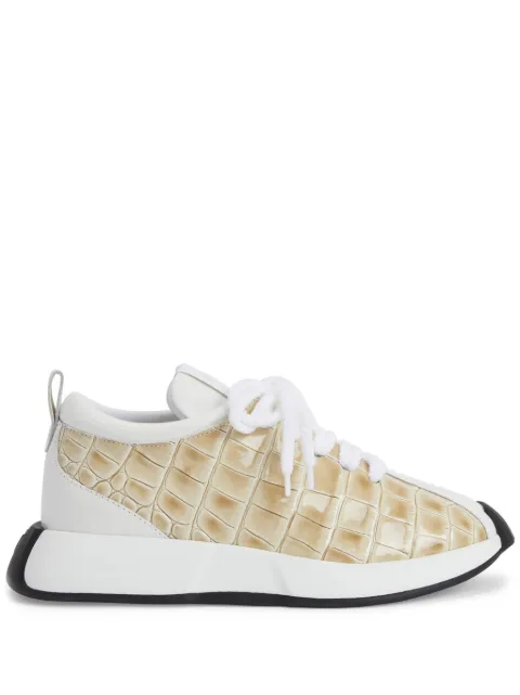 Giuseppe Zanotti Ferox crocodile-effect sneakers