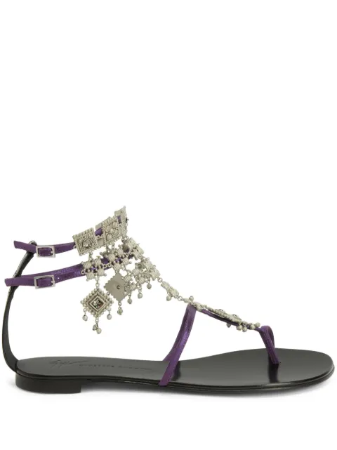 Giuseppe Zanotti Amira embellished suede sandals