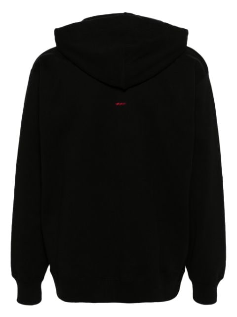 logo-print cotton hoodie 