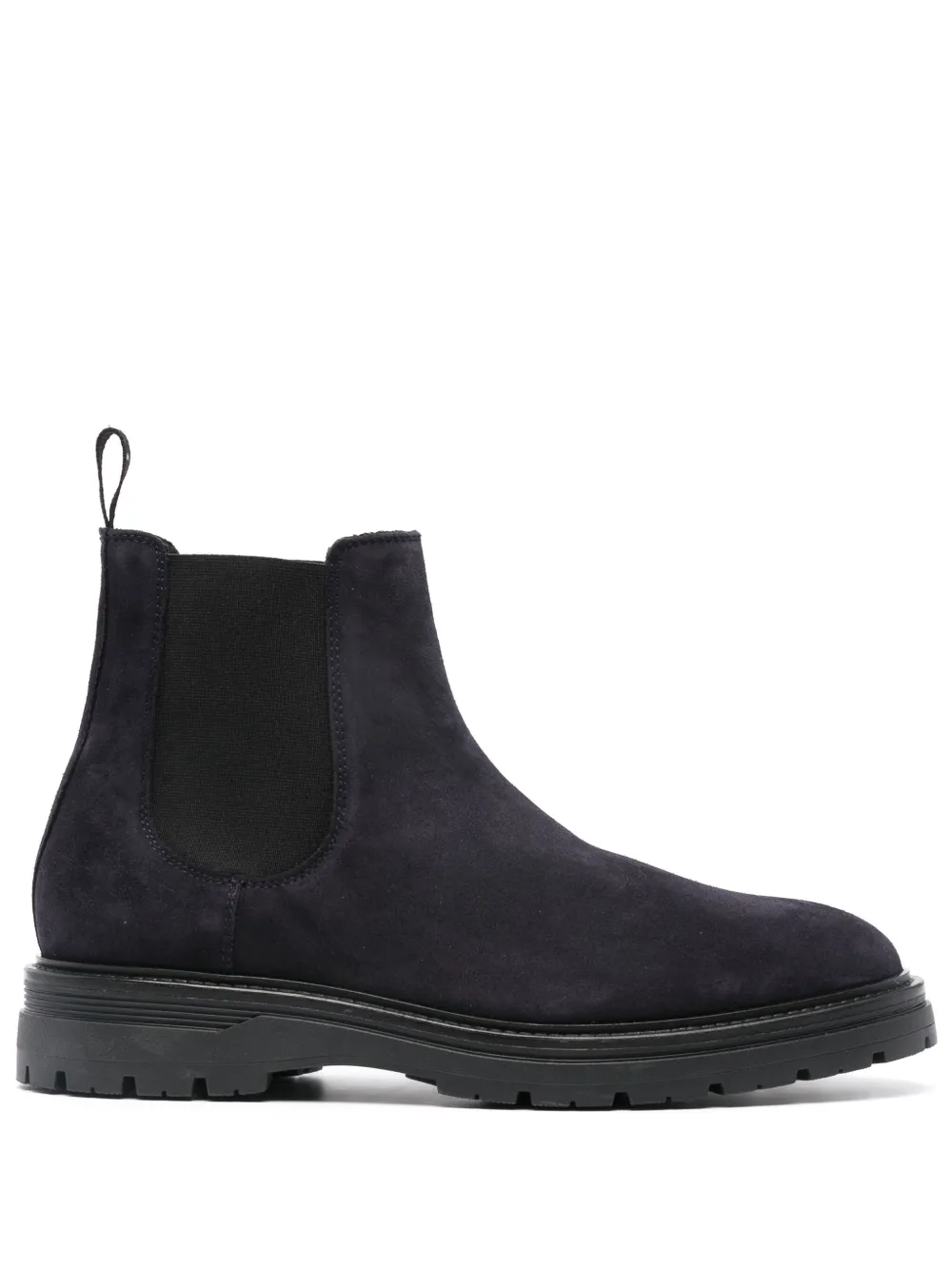 Boggi Milano slip-on suede ankle boots Blue
