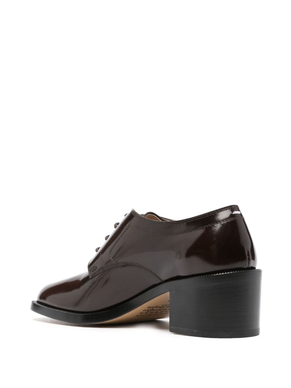 Shop Maison Margiela Tabi 60mm Leather Oxford Shoes In Brown