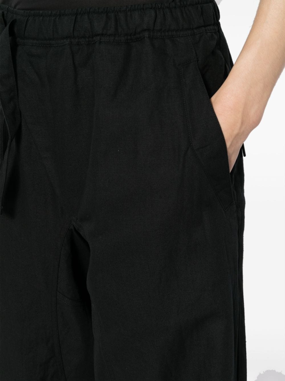 Shop Maharishi Shinobi Organic-cotton Blend Track Pants In Black