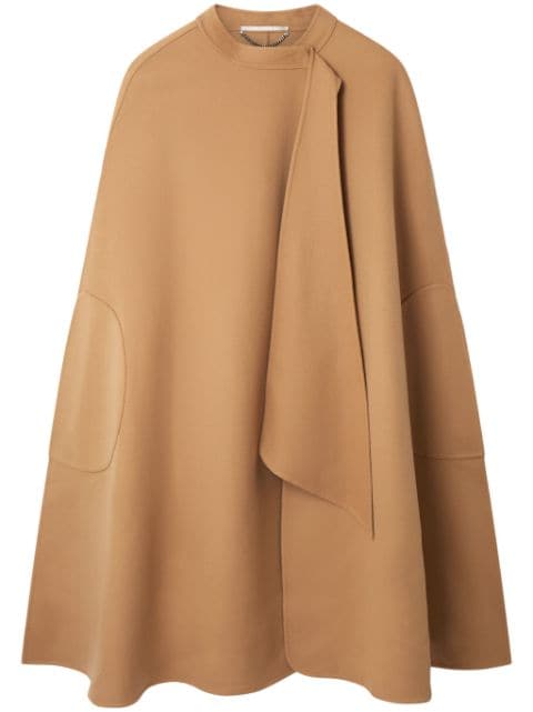 Stella McCartney longline wool cape coat