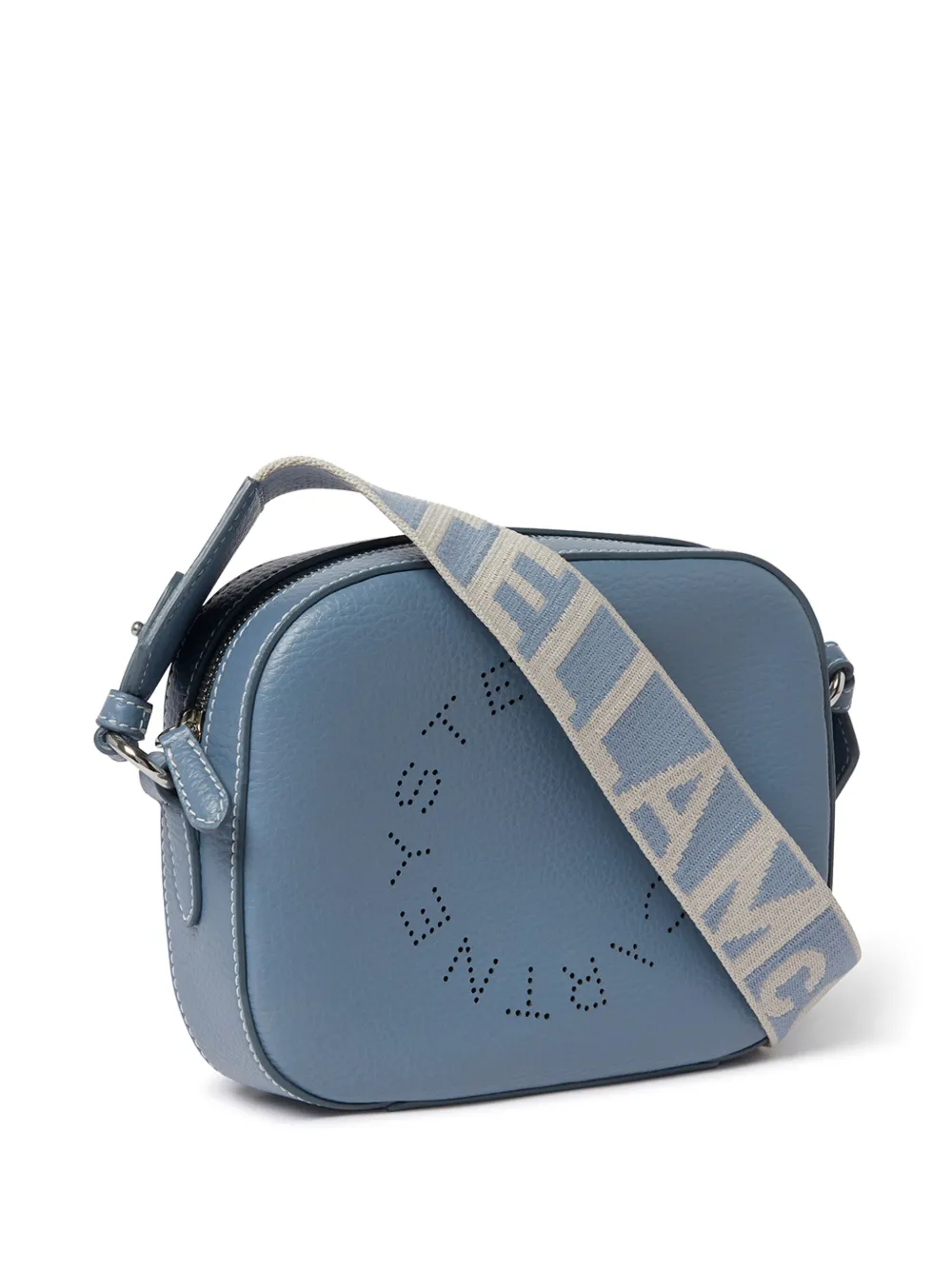 Stella Mccartney Logo Camera Mini Shoulder Bag Blue