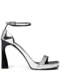 Stella McCartney 100mm Elsa metallic sandals - Silver
