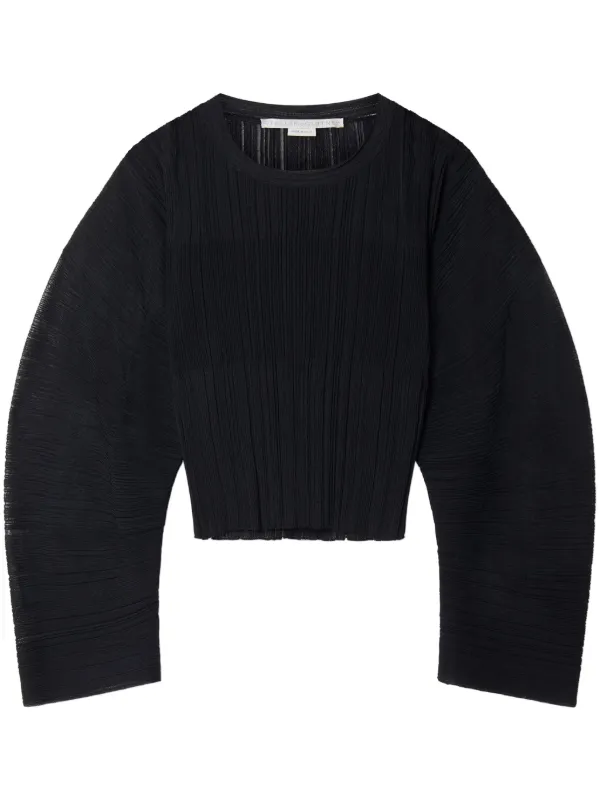 Stella Pleat Top in Black