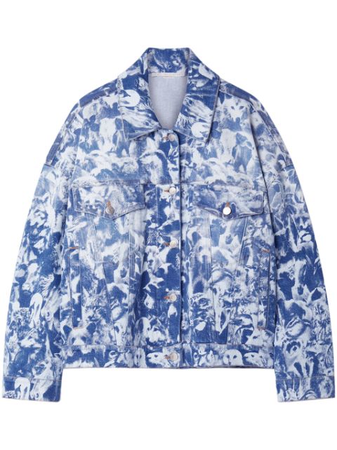 Stella McCartney Animal Forest-print denim jacket 