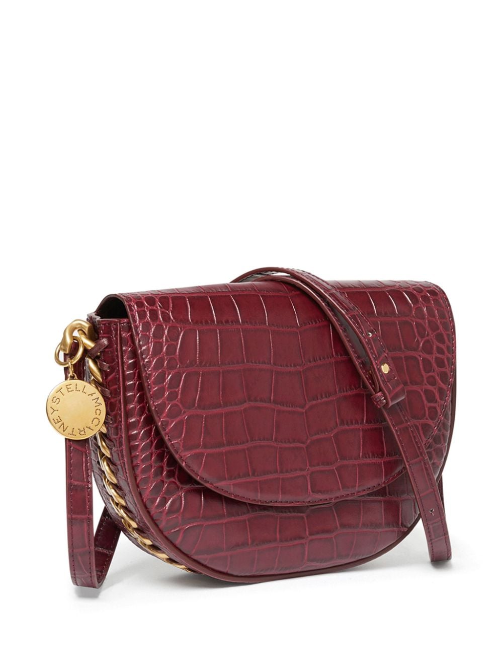 Shop Stella Mccartney Medium Frayme Shoulder Bag In Red
