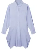 Stella McCartney banana-sleeve cotton shirt dress - Blue