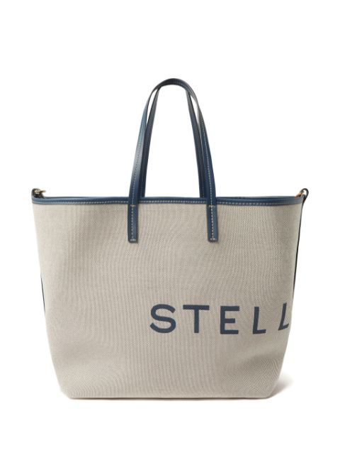 Stella McCartney logo-print canvas tote bag Women