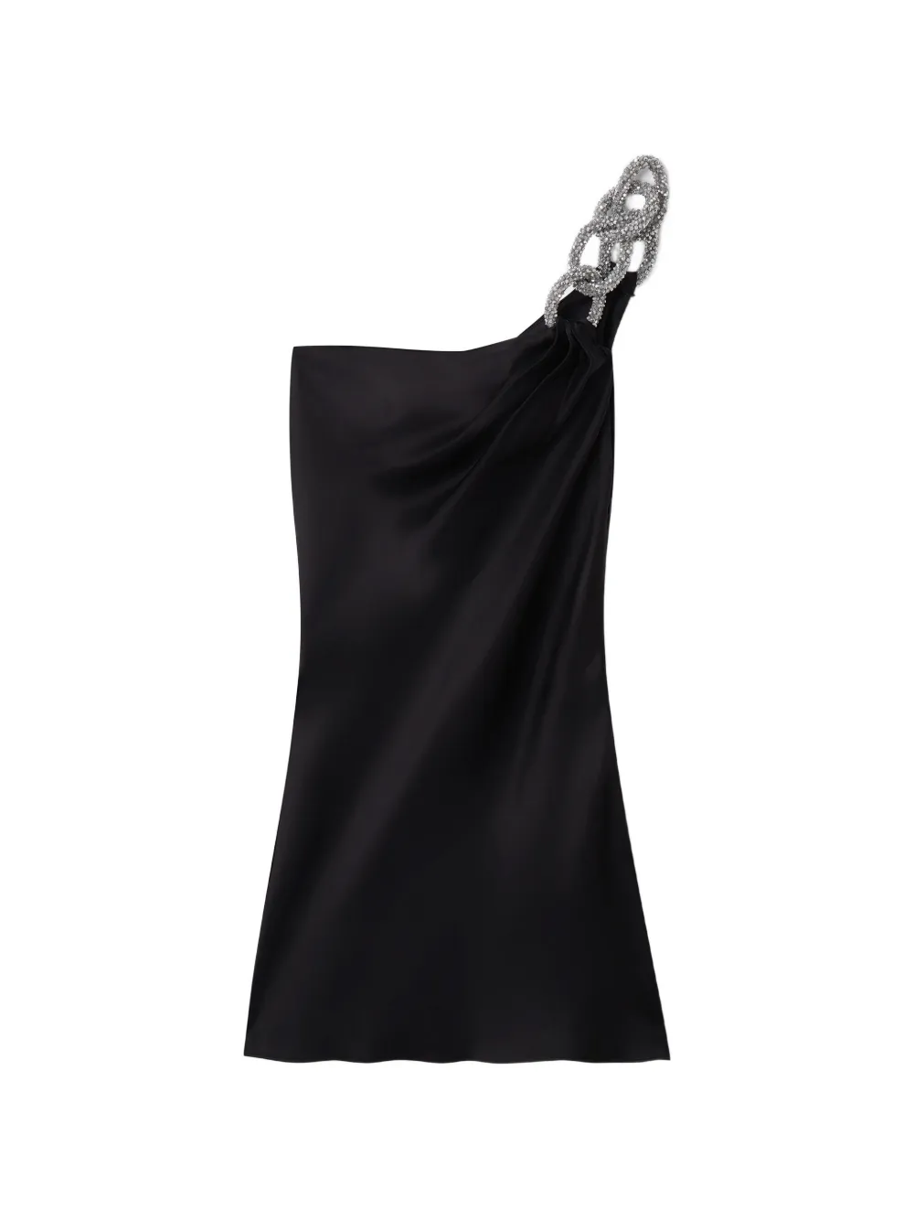 Stella McCartney Falabella asymmetrische mini-jurk Zwart
