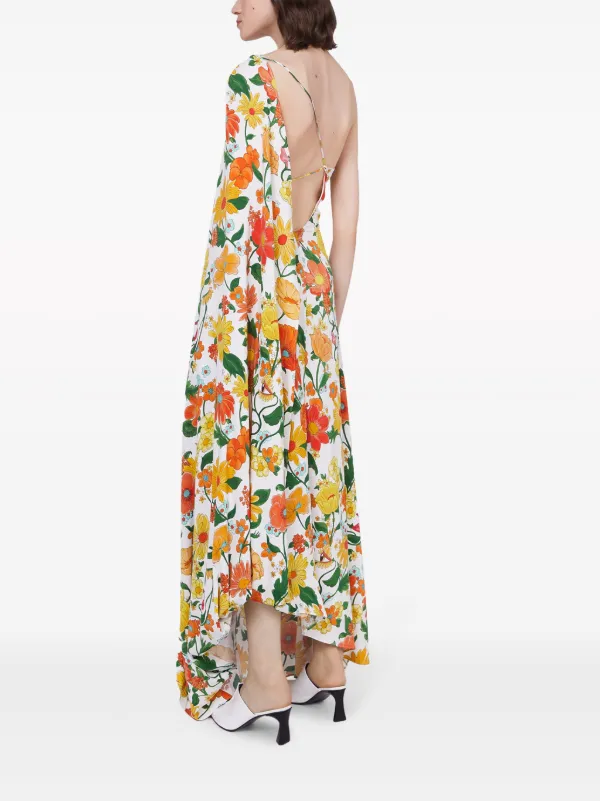 Stella McCartney Lady Garden-print Asymmetric Gown - Farfetch