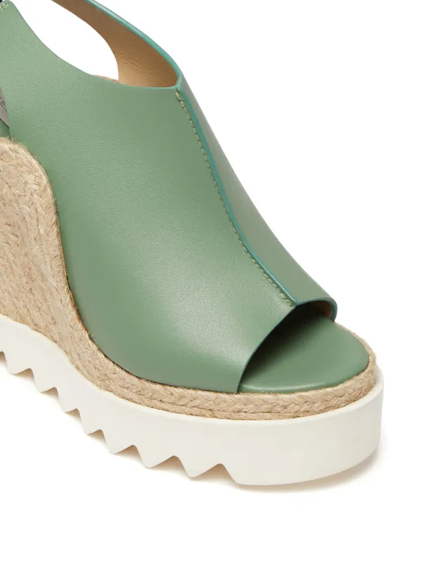 Stella McCartney 100mm Gaia Wedge Espadrilles Farfetch