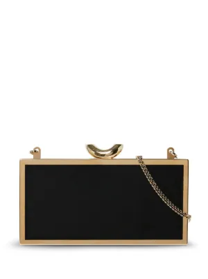 Stella mccartney black online clutch