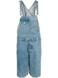 MOSCHINO JEANS wide-leg denim dungarees - Blue