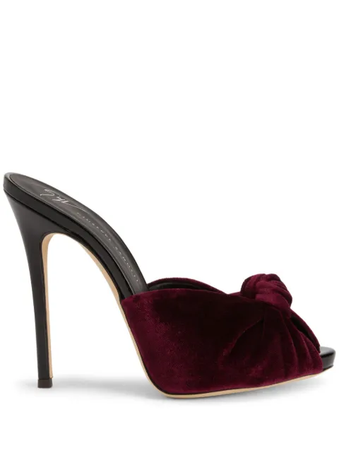 Giuseppe Zanotti Bridget 120mm velvet pumps