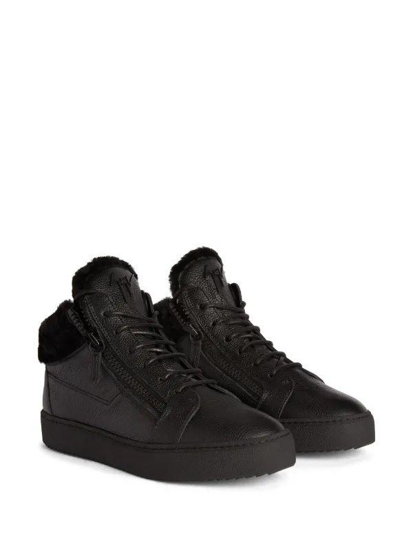 Giuseppe Zanotti Kriss Winter mid-top Sneakers | Black  display picture 1