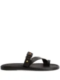 Giuseppe Zanotti Taanguy leather slides - Black