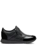 Giuseppe Zanotti Idle Run grained leather zip-up loafers - Black